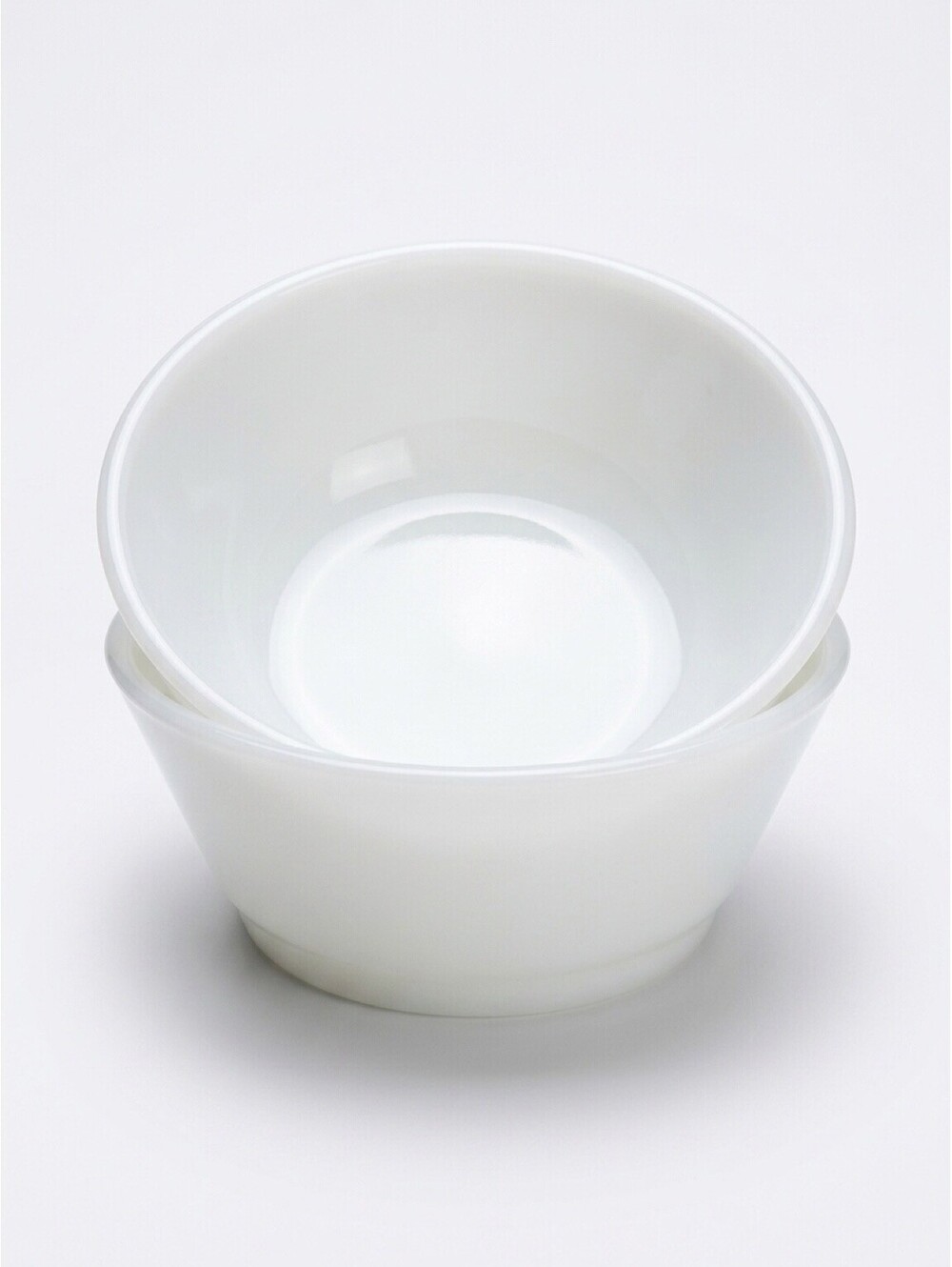 Vintage Fire-King Milk Glass Bowls Set of 2 Anchor Hocking USA 5 Inch